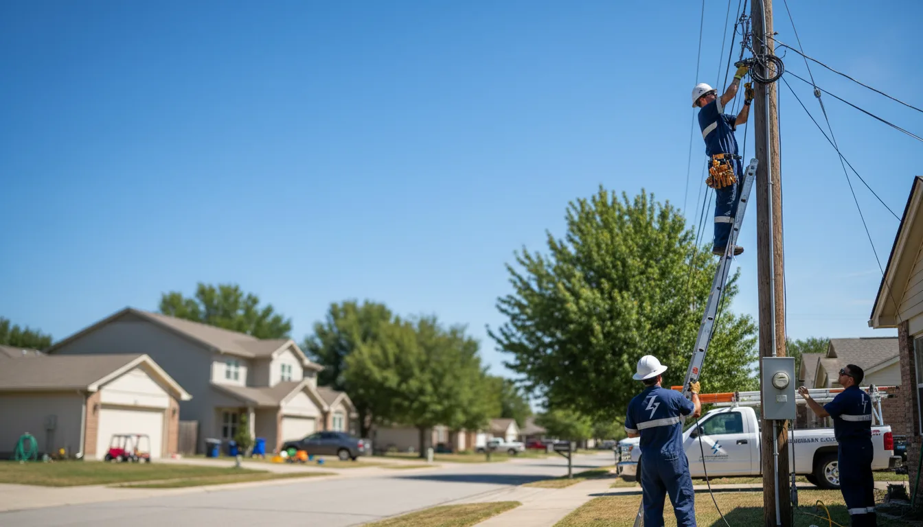 Residential electrician providing installation services in Monticello, MN